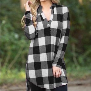 Plaid tunic
